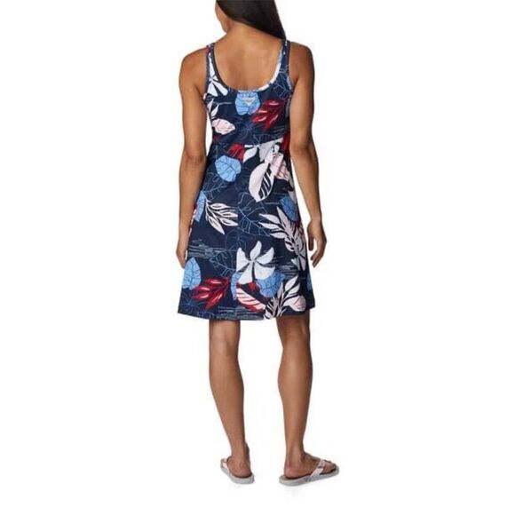 Columbia Women’s PFG Freezer III Dress Collegiate Navy Tropamix Size Medium - Picture 3 of 8